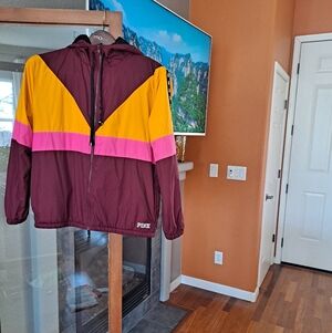 PINK Victoria's Secret Colorblock hooded Jacket